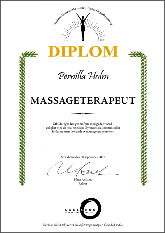 diplommassageterapeut